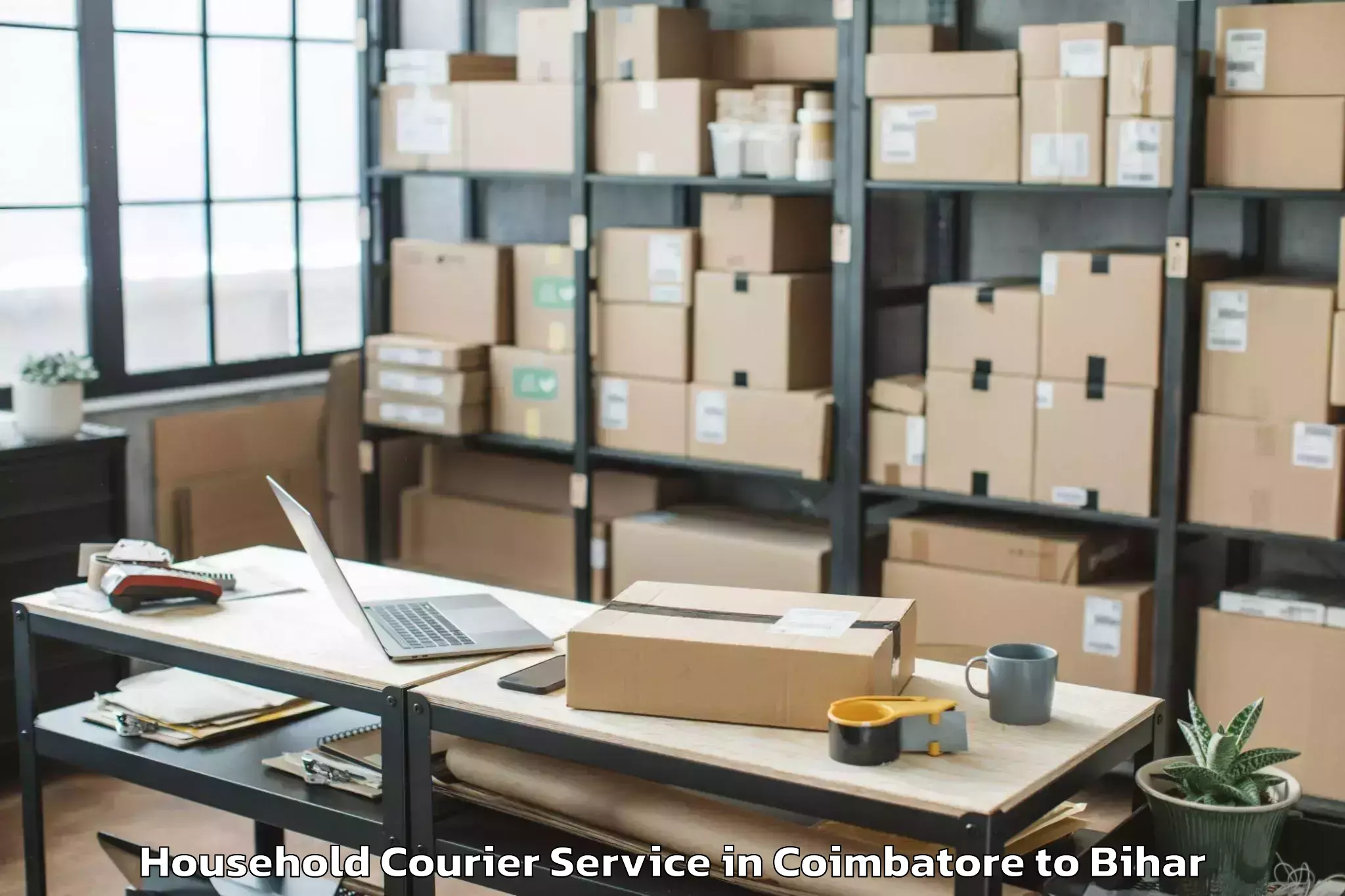 Top Coimbatore to Pratapganj Household Courier Available